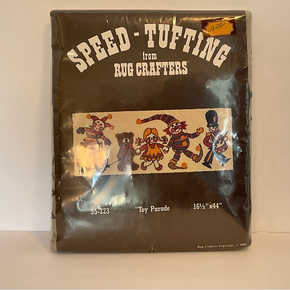 Speed tufting rug crafters "Toy Parade" 16 x 44 craft kit-new-teddy-doll-drummer